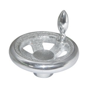 Fire also cast iron chrome plated hand wheel