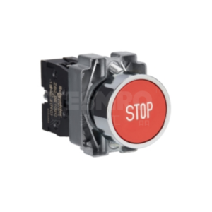 Schneider XB2 series flat head spring return button with function symbols complete model